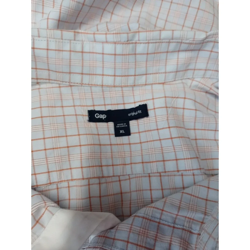 Vintage The Gap Plaid Shirt Men's Size XL Short Sleeve Button Down Gap Shirt - Picture 5 of 10
